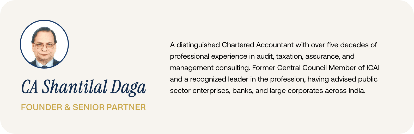 Daga & Co Founder Section