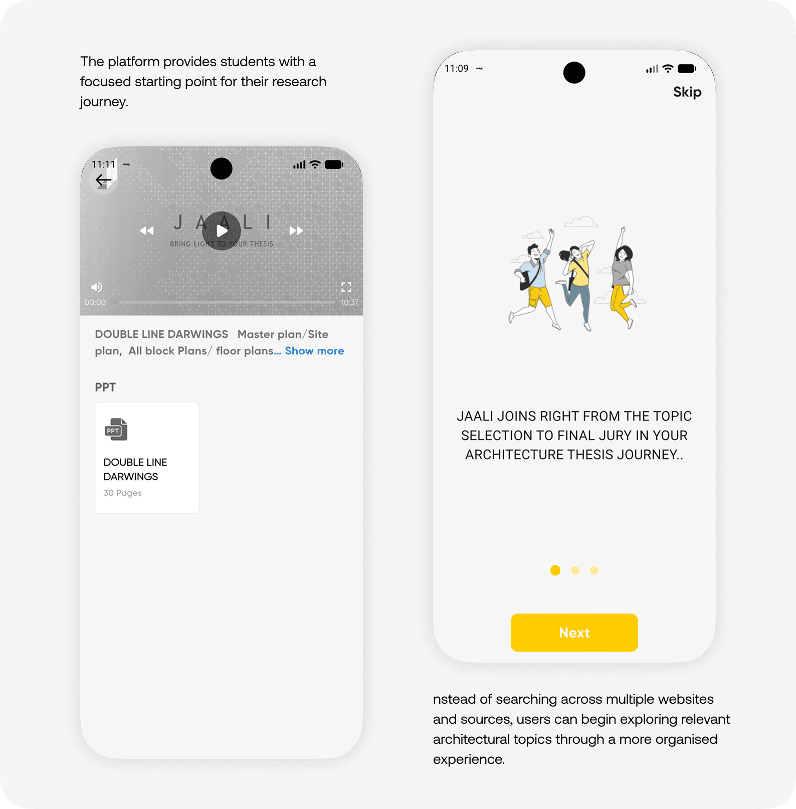 Jaali Research App Screen 5
