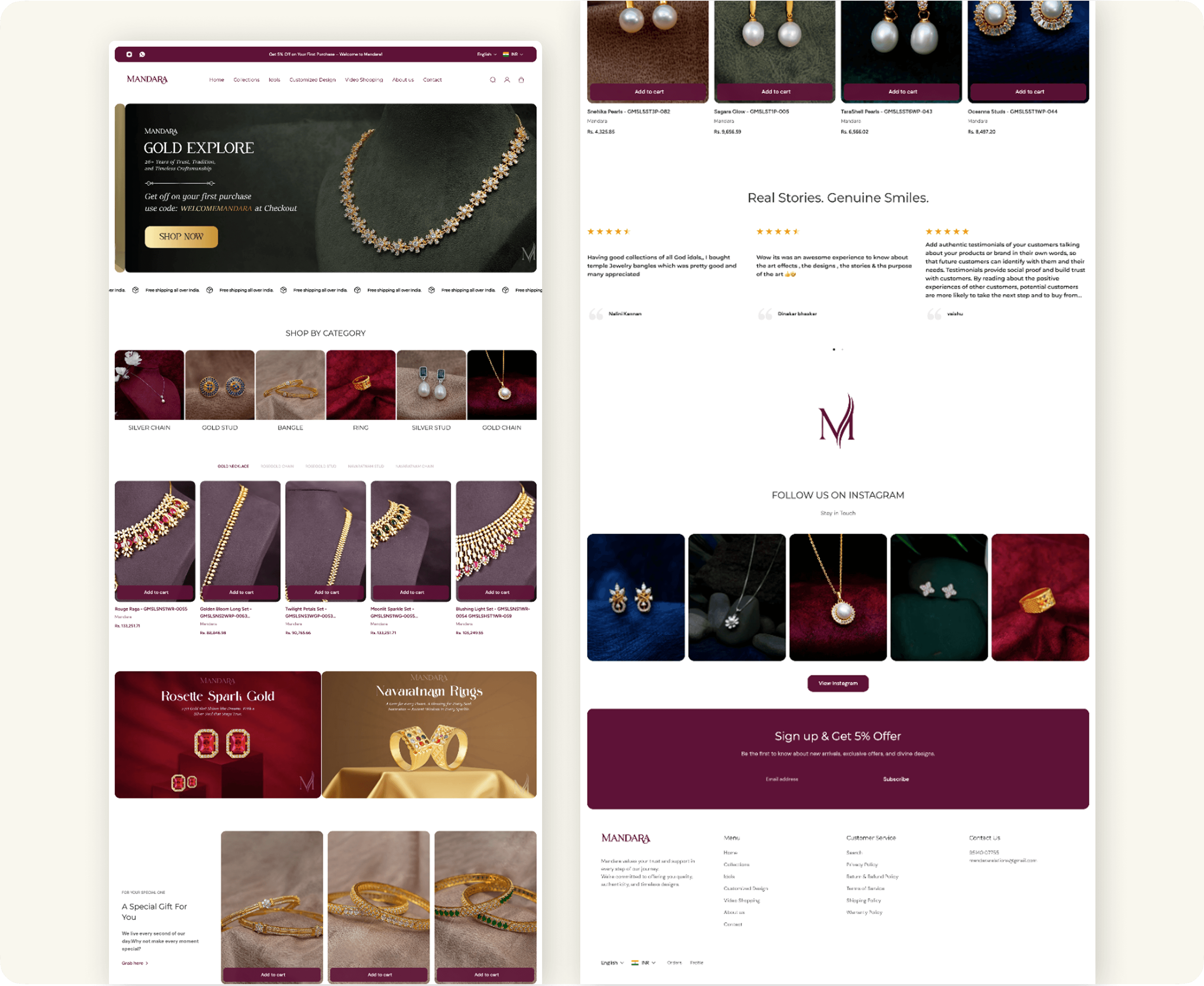 Final Experience UI Collage