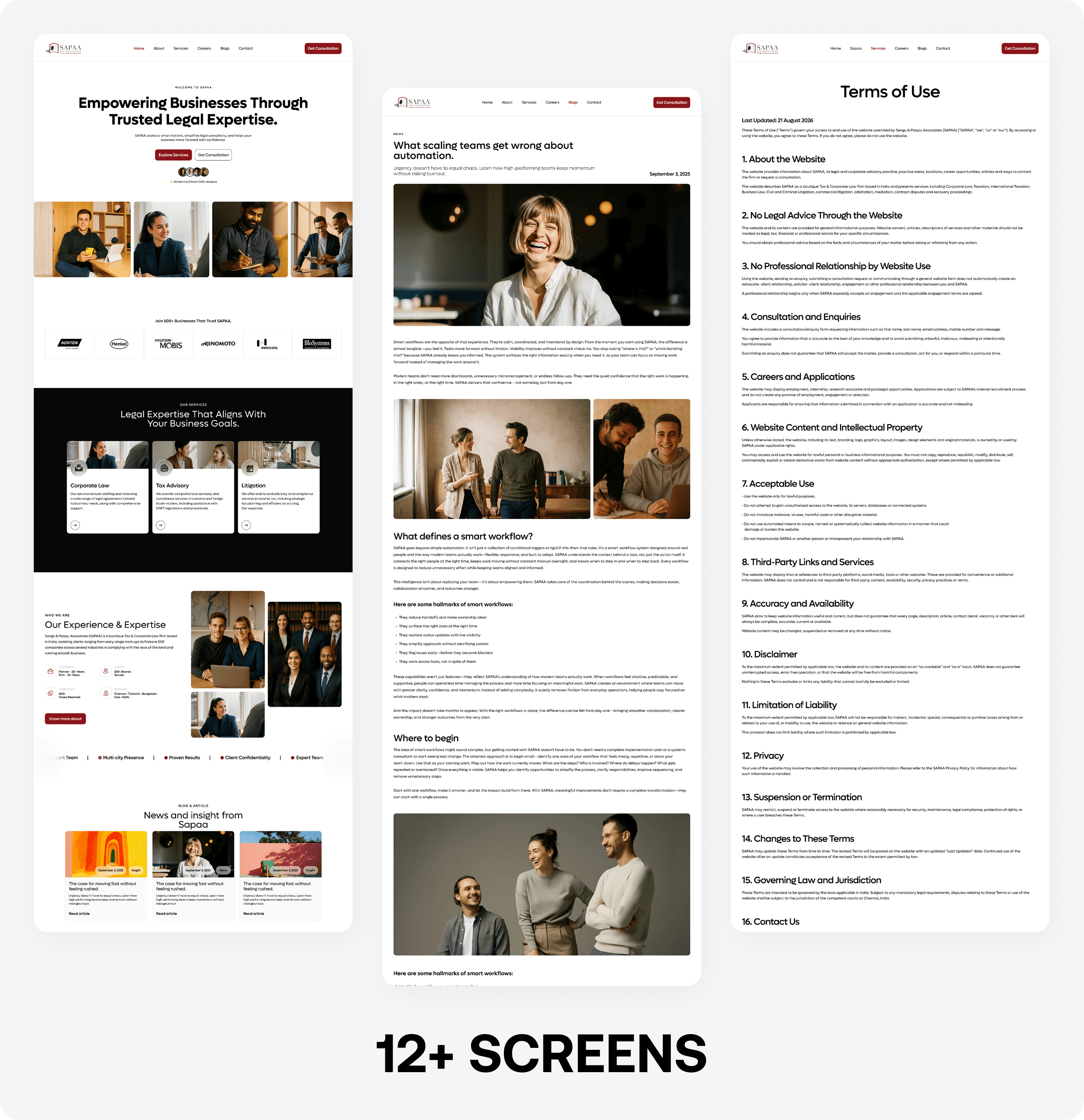 Final Experience UI Collage