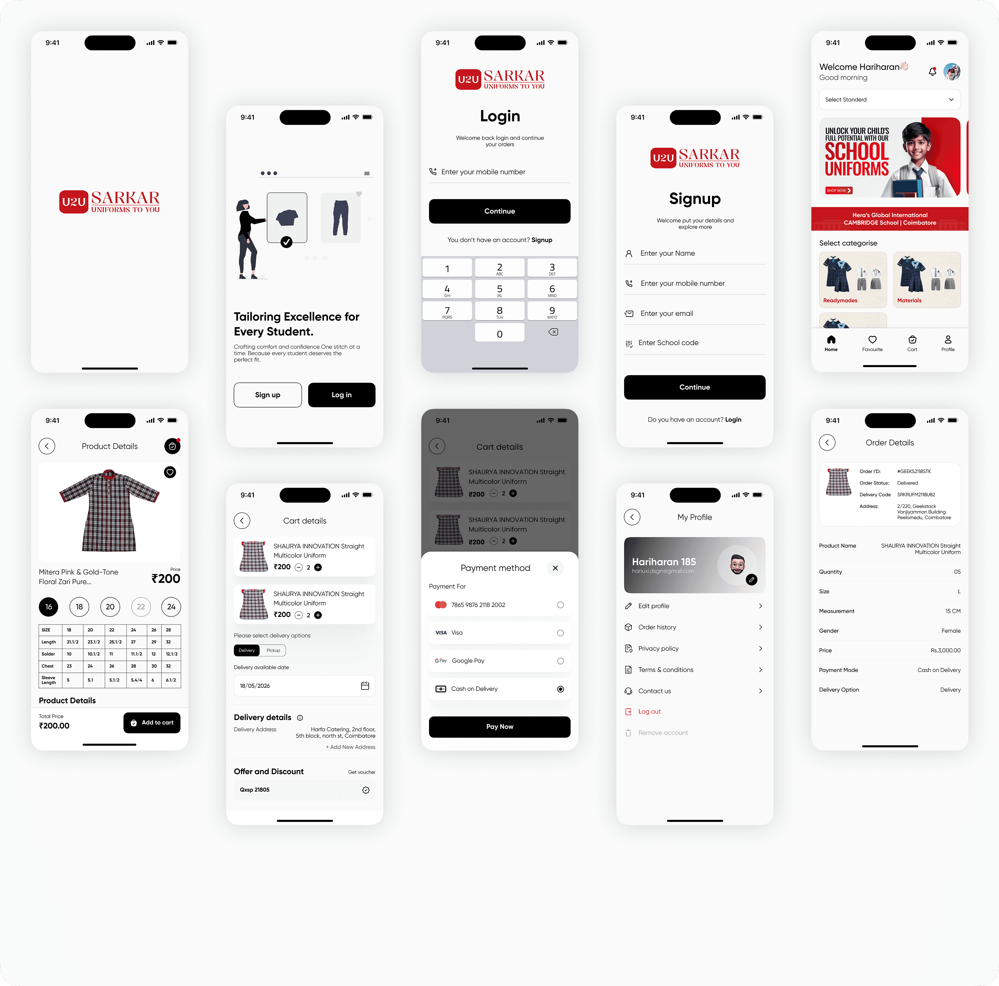 Final Experience UI Collage