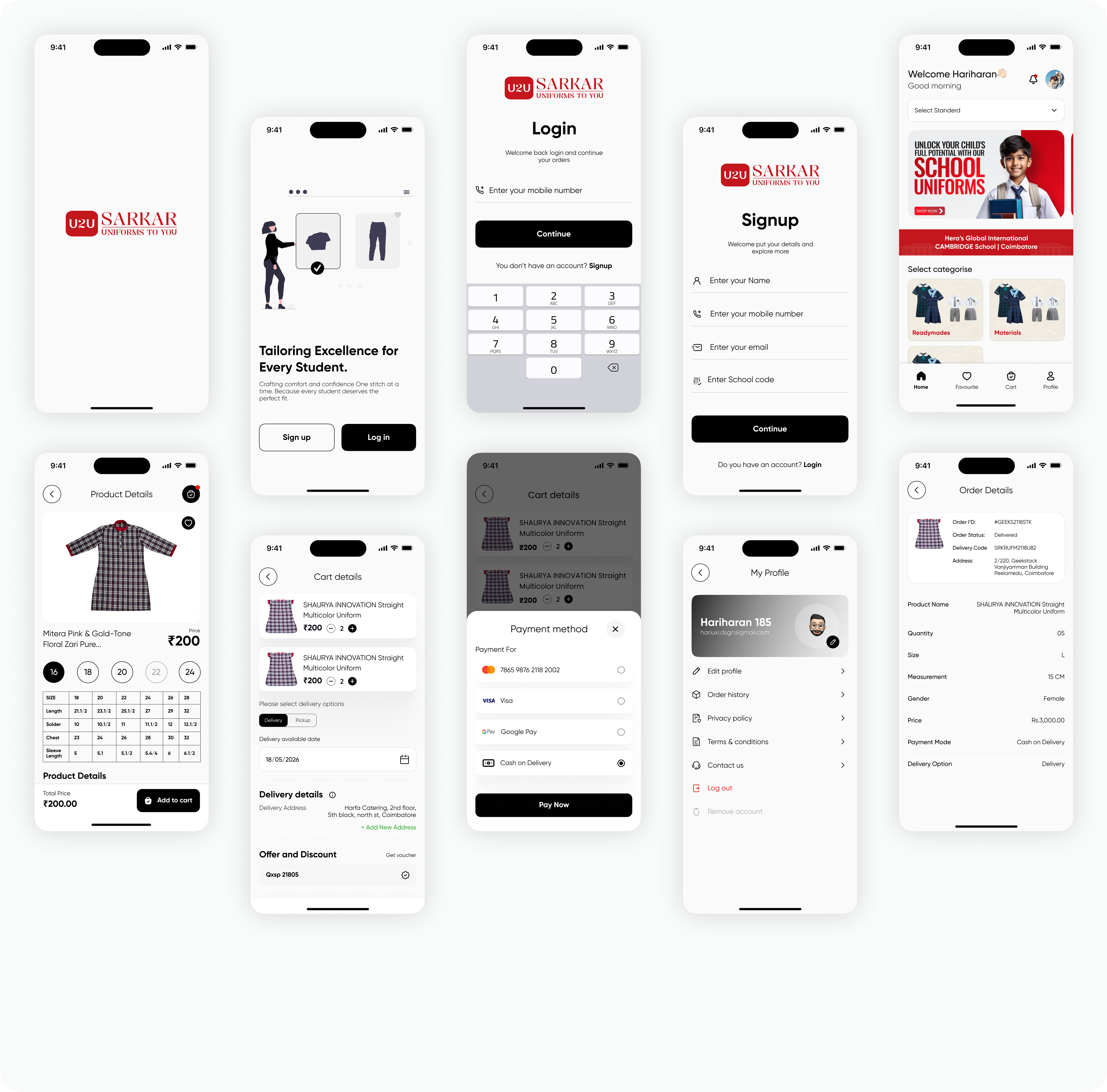 Final Experience UI Collage